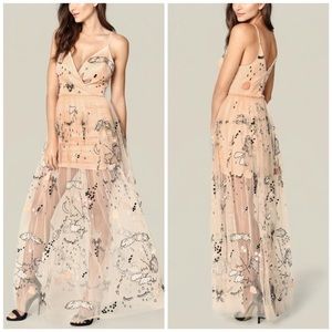 Bebe Marielle Embroidered Gown Size 00P